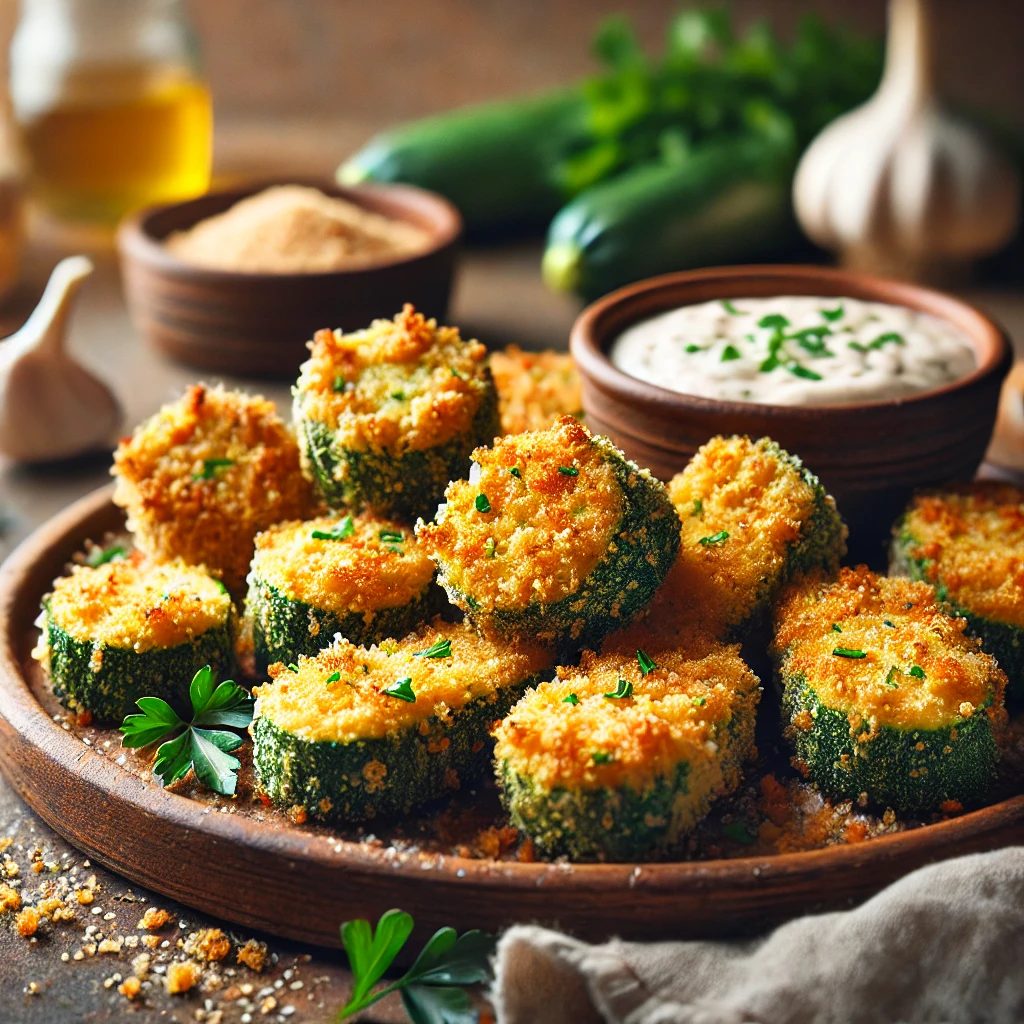 crispy zucchini bites with cajun spice