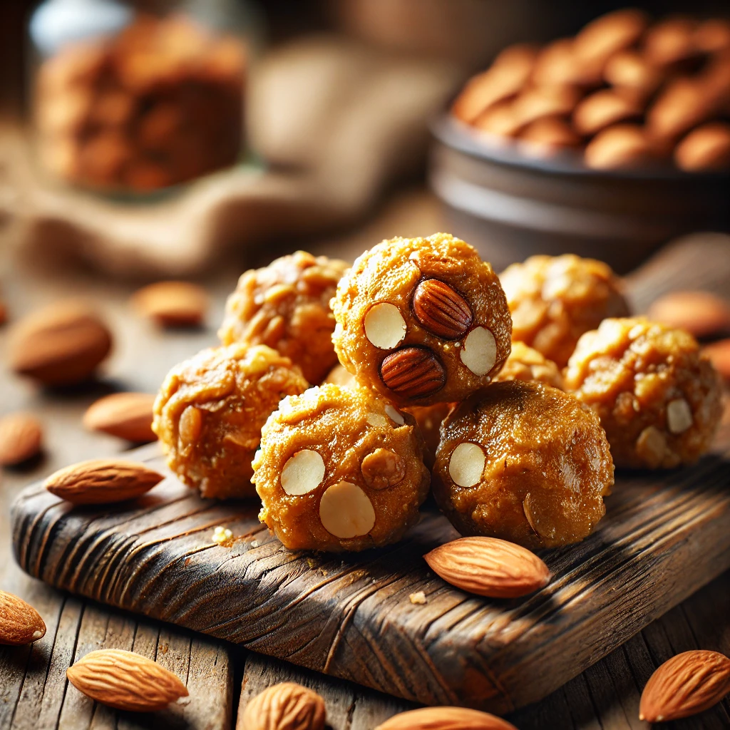 crunchy almond butter bites