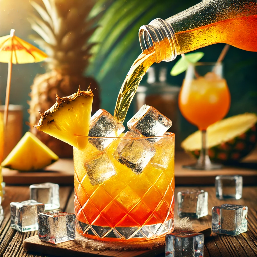 Tropical Sunset Spritzer3 fun drink