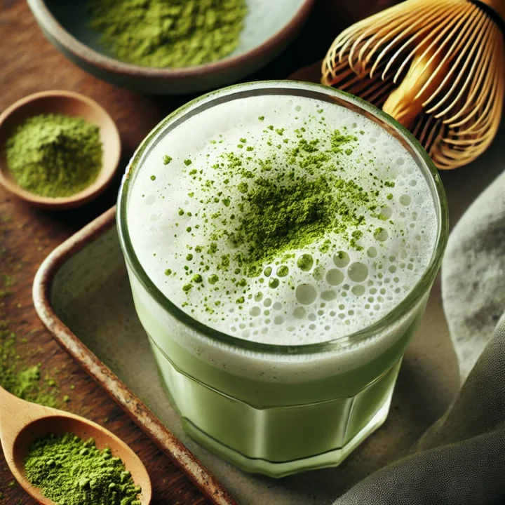 green matcha drink