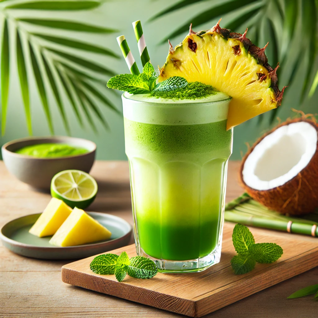 matcha fizz drink