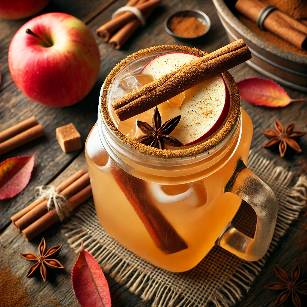 Spiced apple chai drink