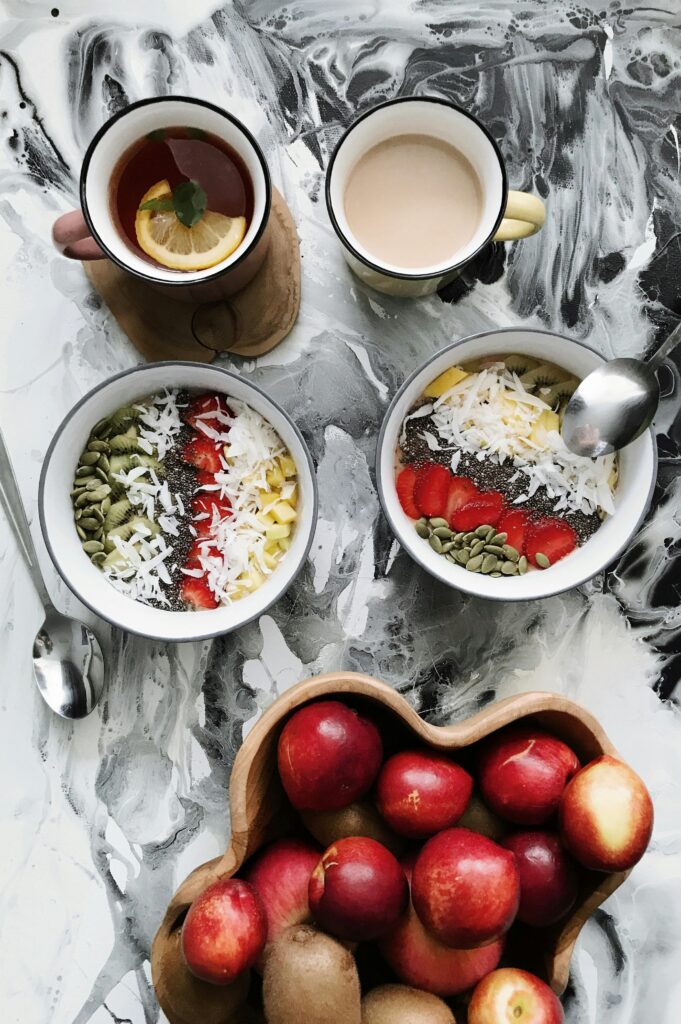 breakfast on the table